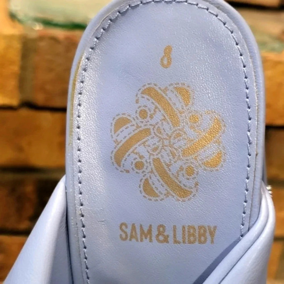 Sam & Libby Heel Sandals Sintectico Wmns Sz 8 - Picture 5 of 9